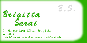 brigitta sarai business card