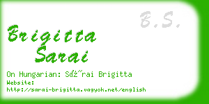 brigitta sarai business card